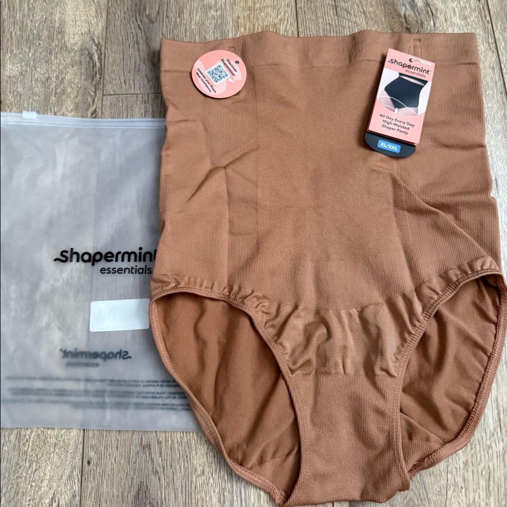 (XL/2XL) TAN Shapermint High-Waisted Shaper Panty